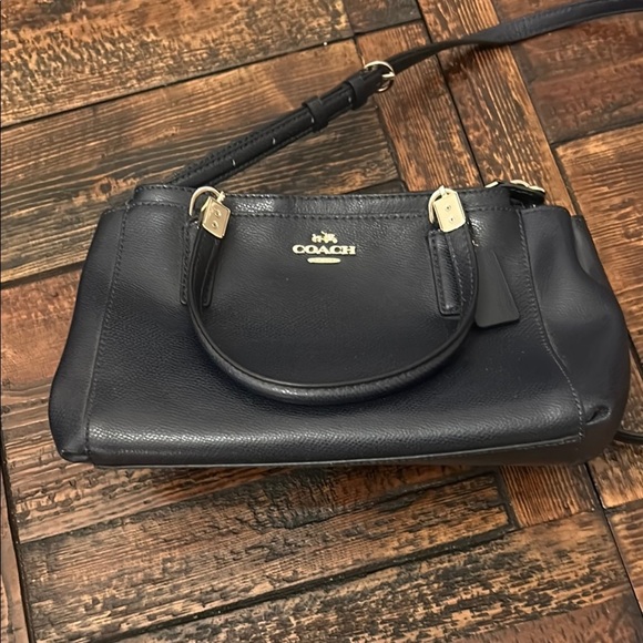 Coach Blue Shoulder Bag with Structured Elegance - Picture 1 of 15